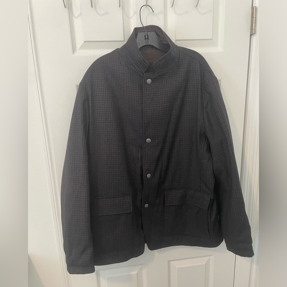 Canali Reversible Jacket. Brown Polyester On One … - image 1